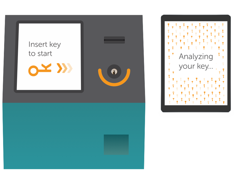 Insert key and analyzing key