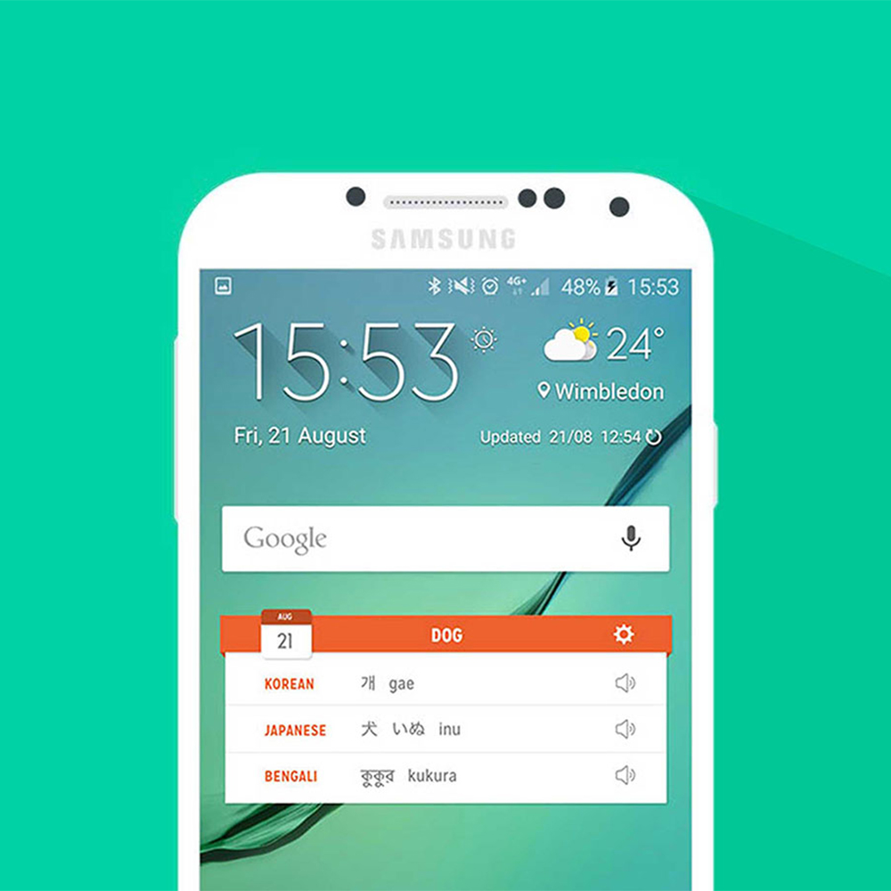 Android Foreign Word of the Day Widget